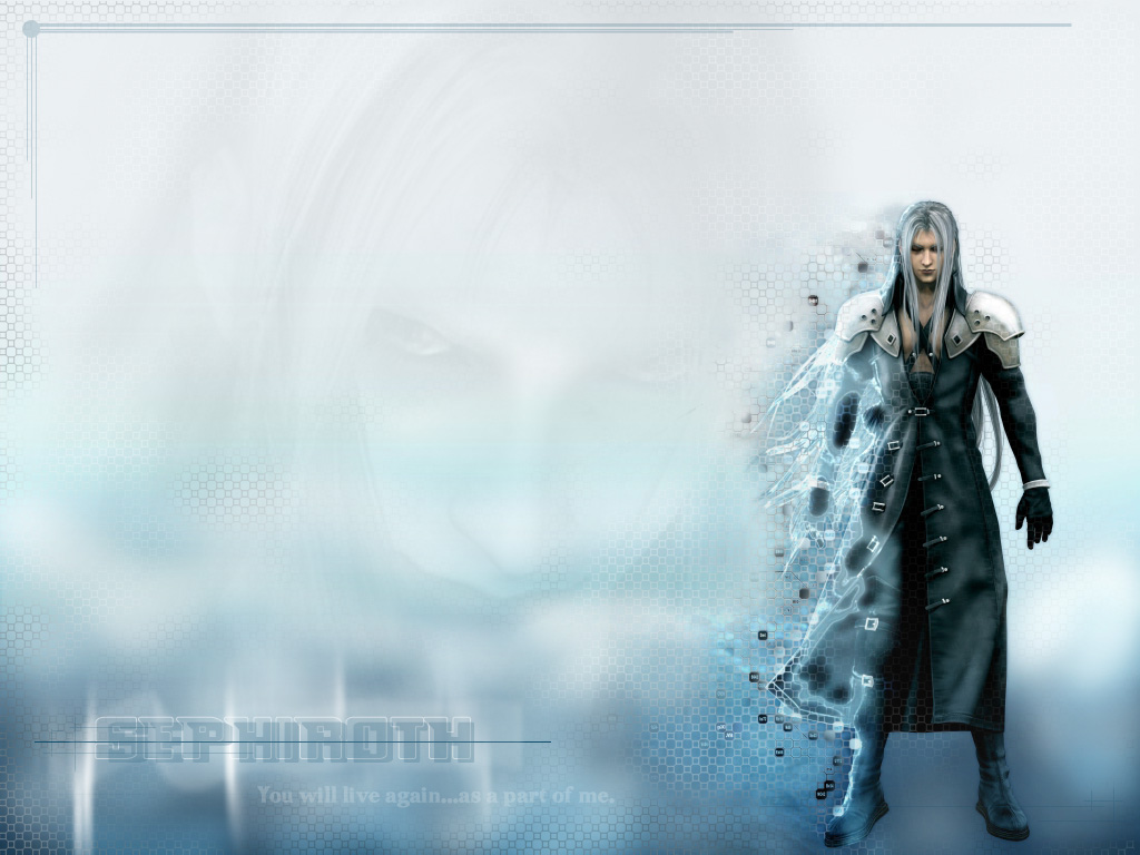 Right-Click -> Save As to download one of these great Sephiroth WallPaper 